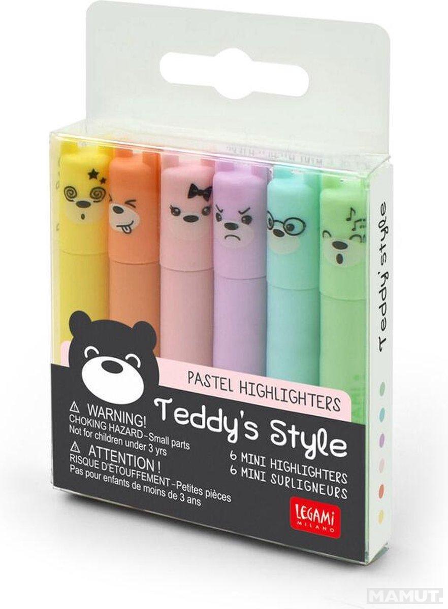 Set TEDDY S STYLE  MINI PASTEL HIGHLIGHTERS 