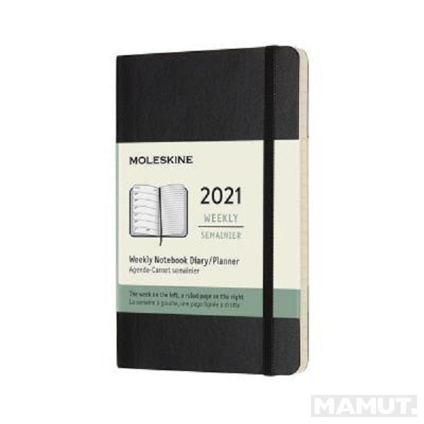 Džepni nedeljni rokovnik crne boje: ML 12M 21 WKLY NTBK PK BLK SOFT 