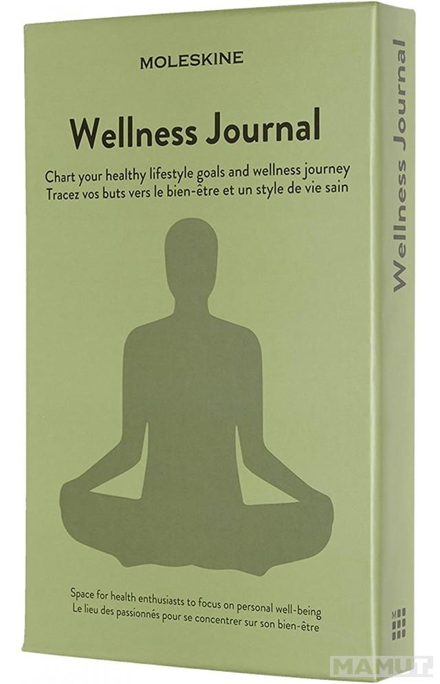 Notes Wellness Journal A5 MOLESKINE 13x20 cm Zeleni (tvrde korice) 