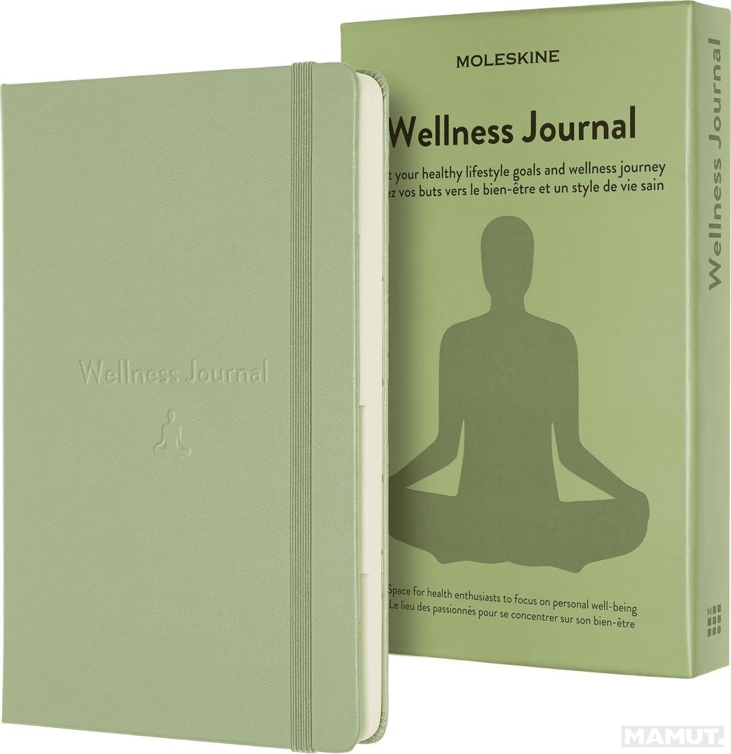 Notes Wellness Journal A5 MOLESKINE 13x20 cm Zeleni (tvrde korice) 