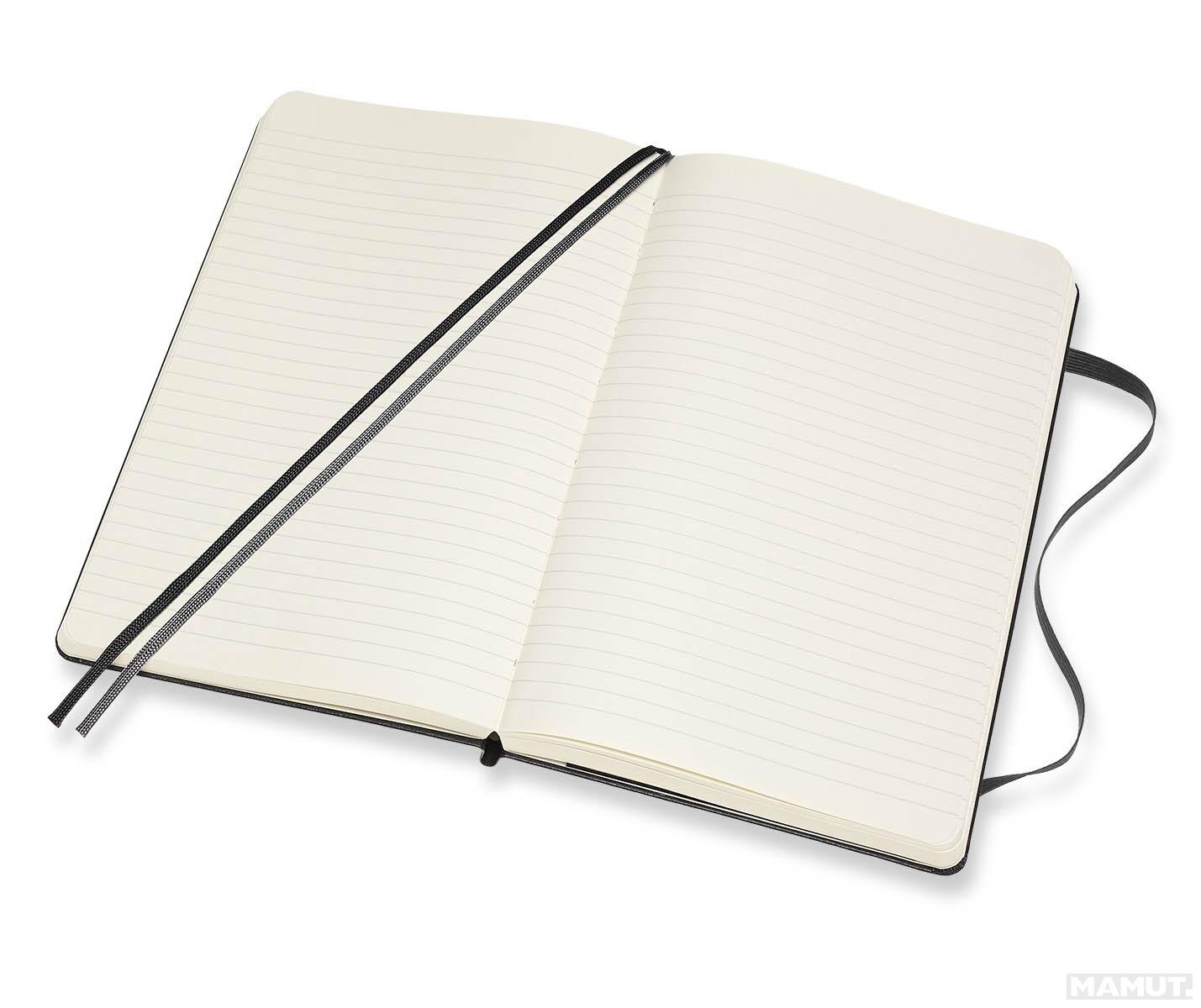 Notes A5 MOLESKINE Classic Soft, crni - linije TP 