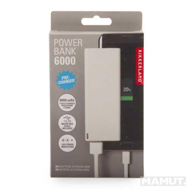 Eksterna baterija za telefon-bela ( 6000mah) 