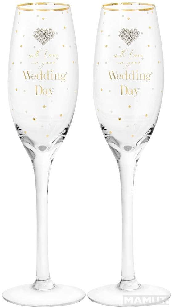 Čaše za šampanjac WEDDING DAY 