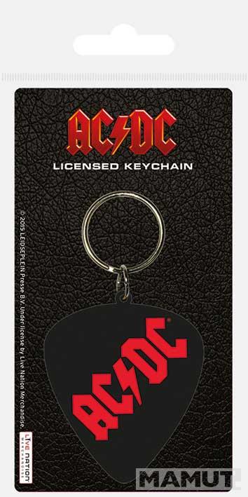 Privezak za ključeve AC/DC PLECTRUM RUBBER 