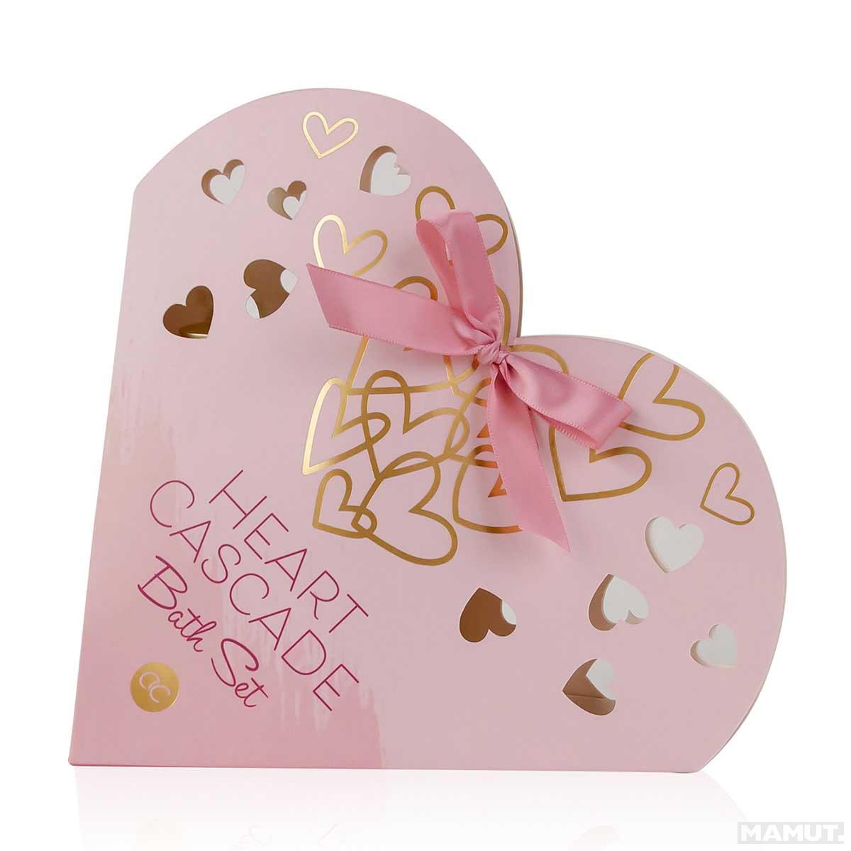 Poklon set negu tela HEART CASCADE u papirnoj poklon kutiji u obliku srca 