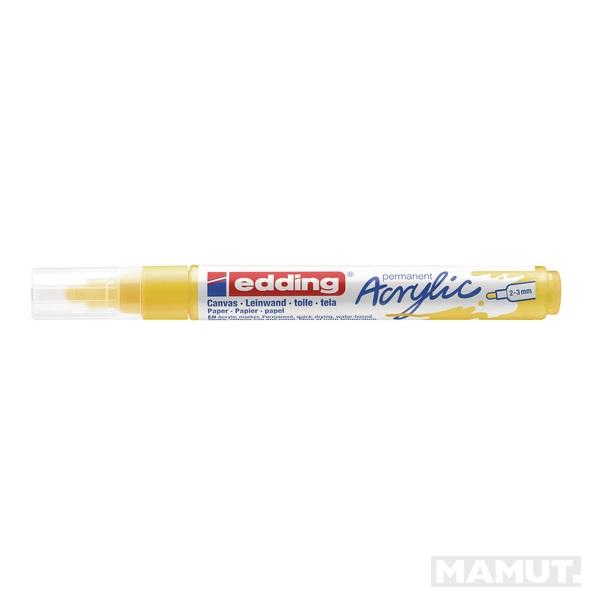 AKRILNI MARKER E-5100 MEDIUM 2-3MM OBLI VRH EDDING ŽUTA 