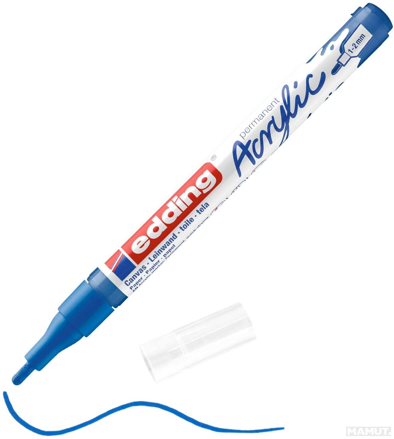 AKRILNI MARKER E-5300 FINE 1-2MM OBLI VRH EDDING PLAVA 