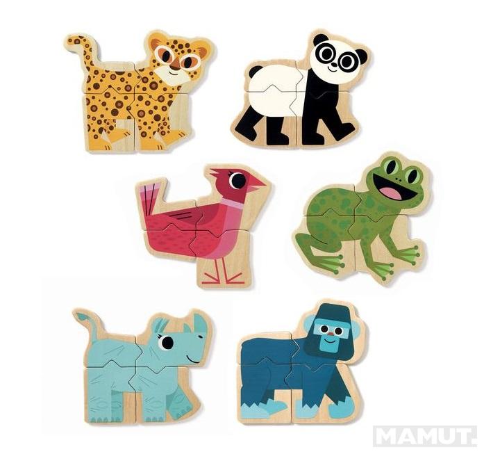 Drveni set magnetnih slagalica <br />
 MIXANIM 