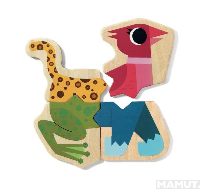 Drveni set magnetnih slagalica <br />
 MIXANIM 