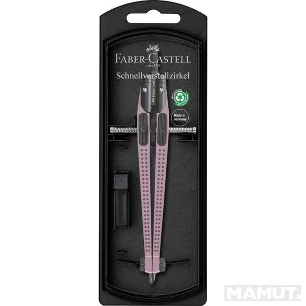 FABER CASTELL šestar GRIP ROZE 