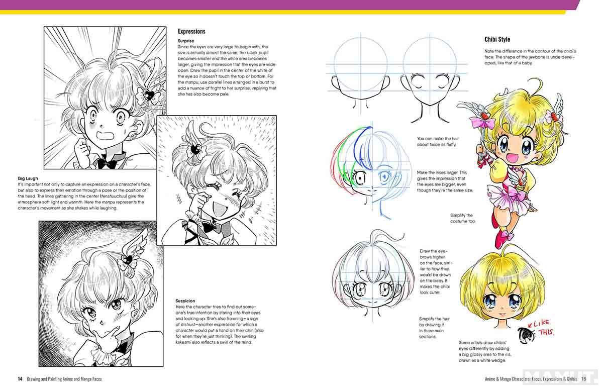 DRAWING AND PAINTING ANIME AND MANGA FACES 