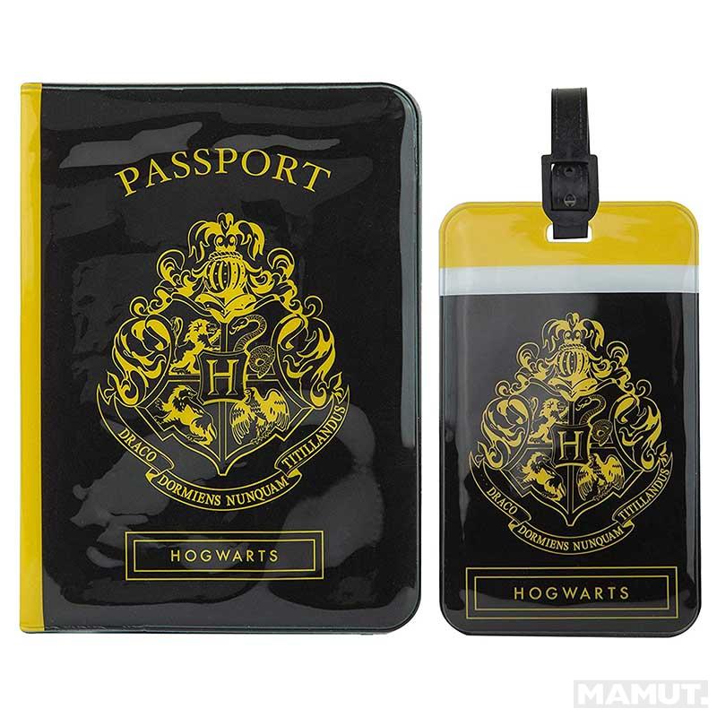 HARRY POTTER Futrola za pasoš I tag za kofer HOGWARTS 