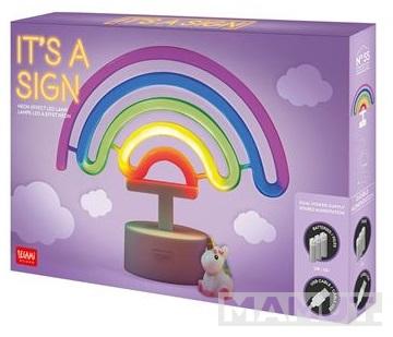 NEON EFFECT LED LAMP IT'S A SIGN RAINBOW 
