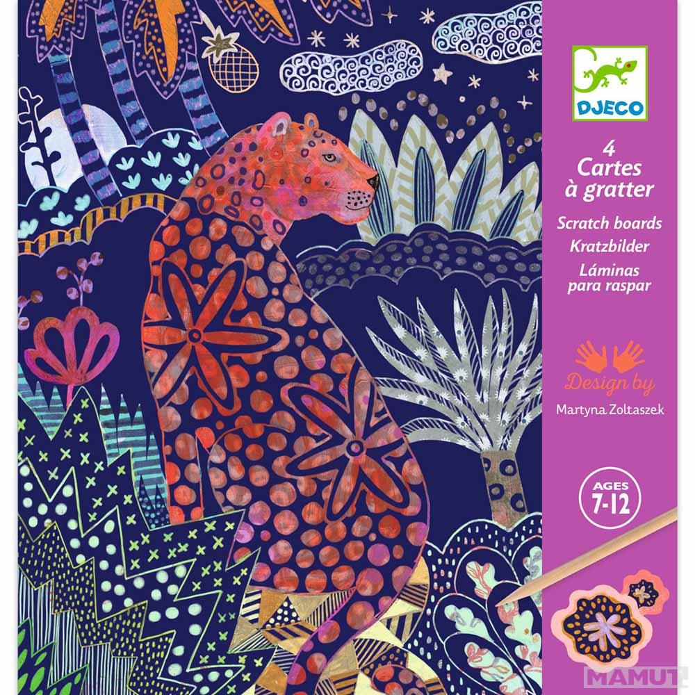 Kreativni set DIVLJA PRIRODA kartice grebalice 