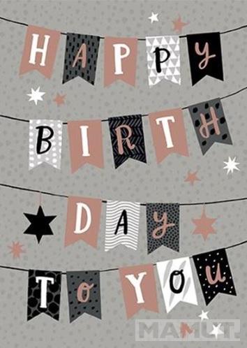 Rođendanska čestitka HAPPY BIRTHDAY BUNTING 
