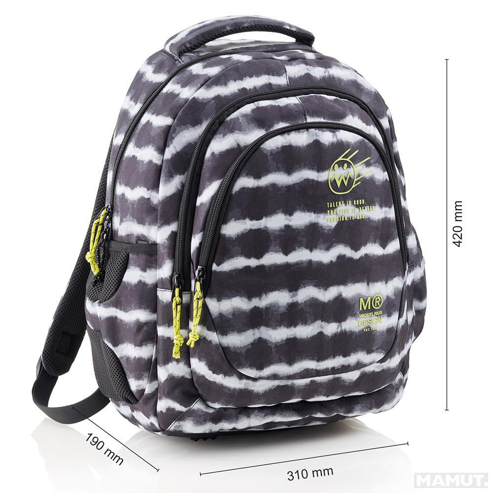 Ranac školski sa tri pregrade BERLIN TIE DYE 