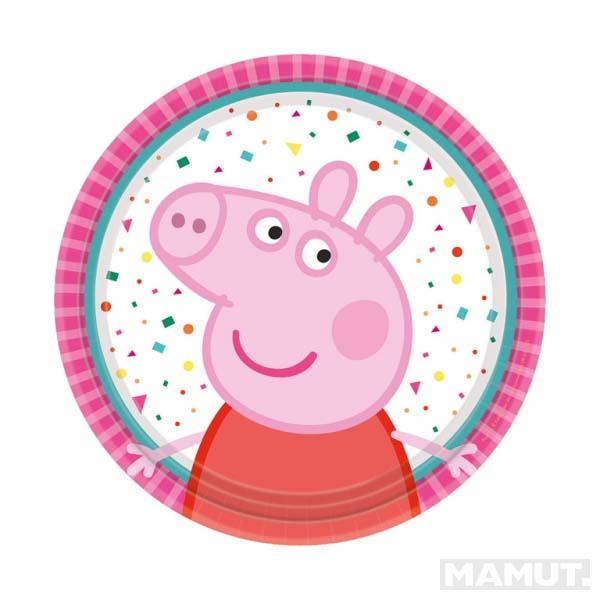 Rođendanski tanjirići PEPA PRASE 8 kom 