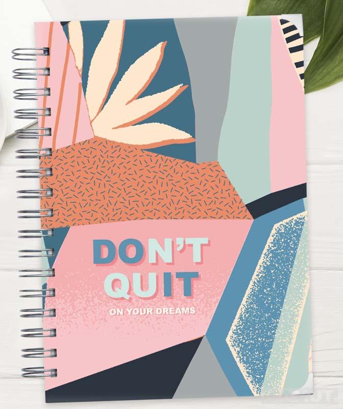 Nedatumirani planer - DON'T QUIT ON YOUR DREAMS 