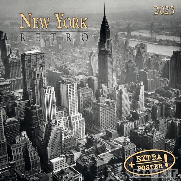 Zidni kalendar 2023 - NEW YORK RETRO 