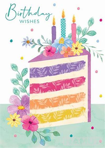 Rođendanska čestitka OMBRE BIRTHDAY CAKE 