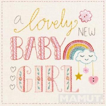 Čestitka za rođenje deteta - LOVELY NEW BABY GIRL 