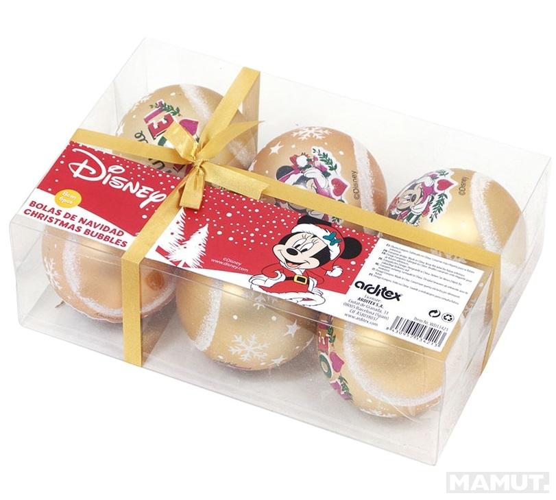 Set šest novogodišnjih kugli MINI MAUS 