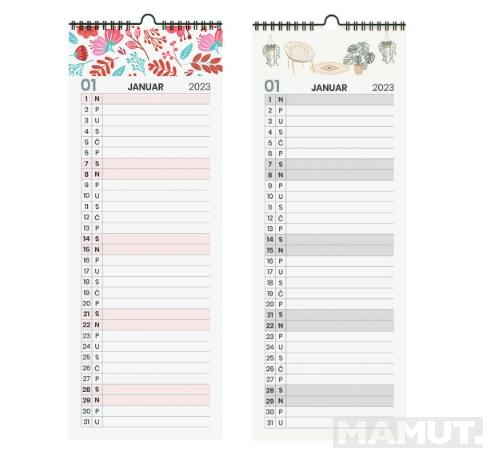 Zidni planer kalendar 2023 