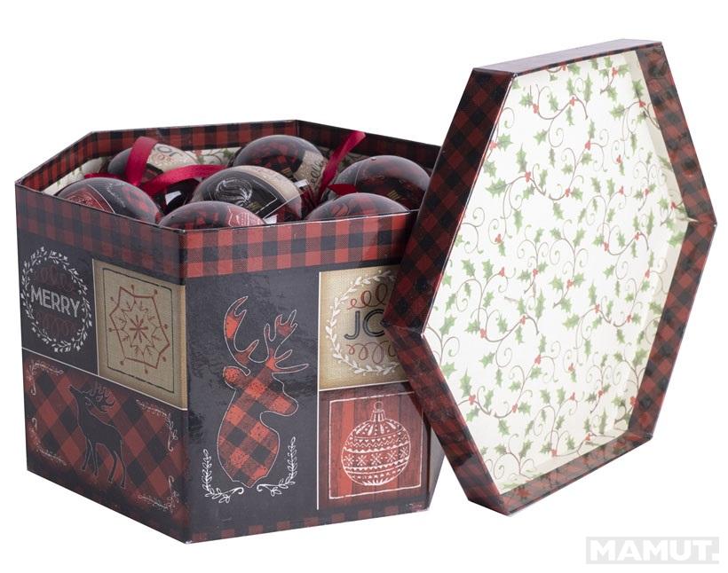 Novogodišnja kugla KOCKE - 7,5cm