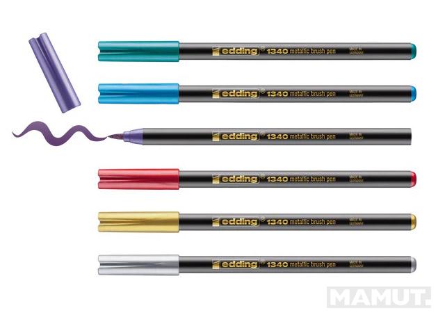 Flomasteri EDDING, E-1340 1-3 MM SET 1/6 METALIK 