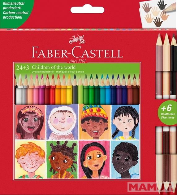 FABER CASTELL drvene bojice 1/24 + 3 BICOLOR 