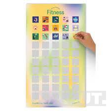POSTER 50 day challenge FITNESS ENGLISH 