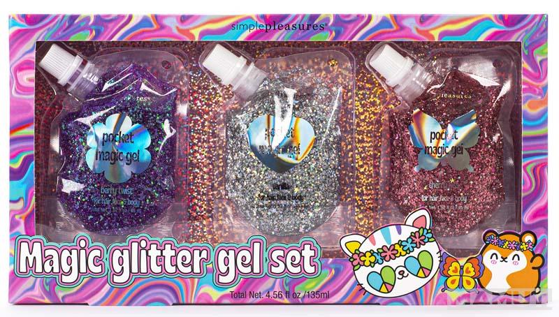 Dečiji set gelova za kosu GLITTER 