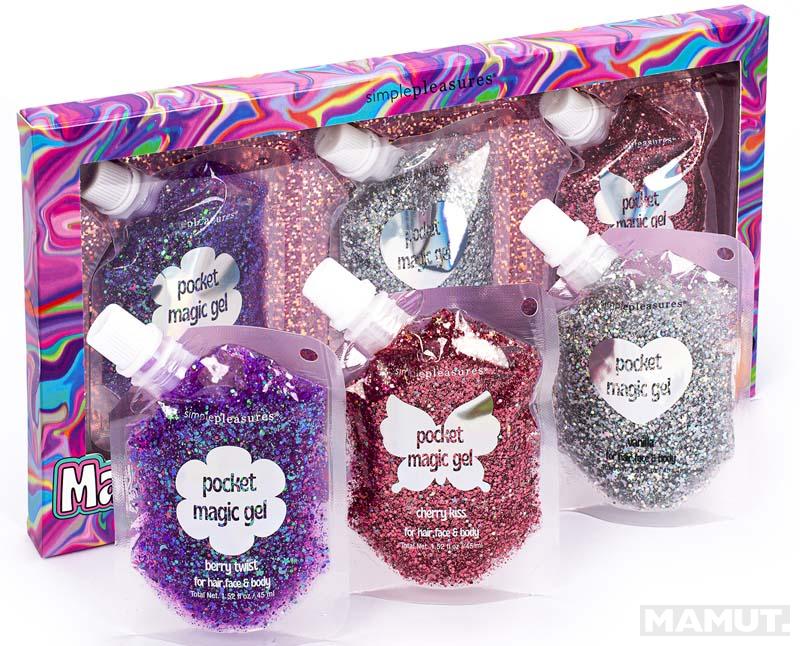 Dečiji set gelova za kosu GLITTER 