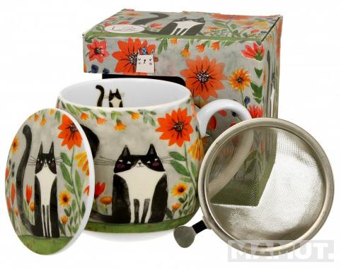 Šolja za čaj sa infuzerom CAT’S WORLD - MEADOW