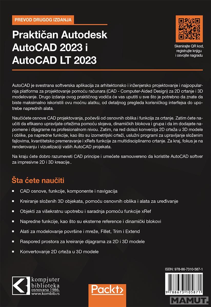 AUTOCAD 2023, 2D CRTANJE I 3D MODELOVANJE 