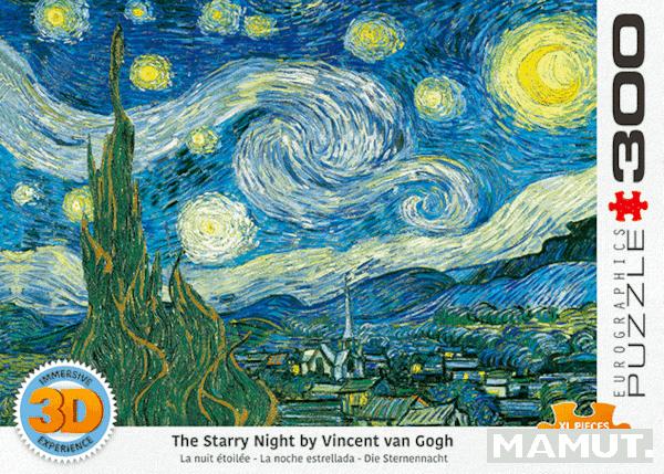 Puzzle 300 sa 3D efektom STARRY NIGHT Van Gogh 