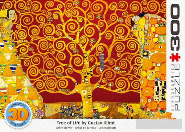 Puzzle 300 sa 3D efektom TREE OF LIFE BY KLIMT 