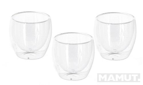 Čaše za espreso kafu S/3 BICCH VETRO BOROSIL BREW  80ML 