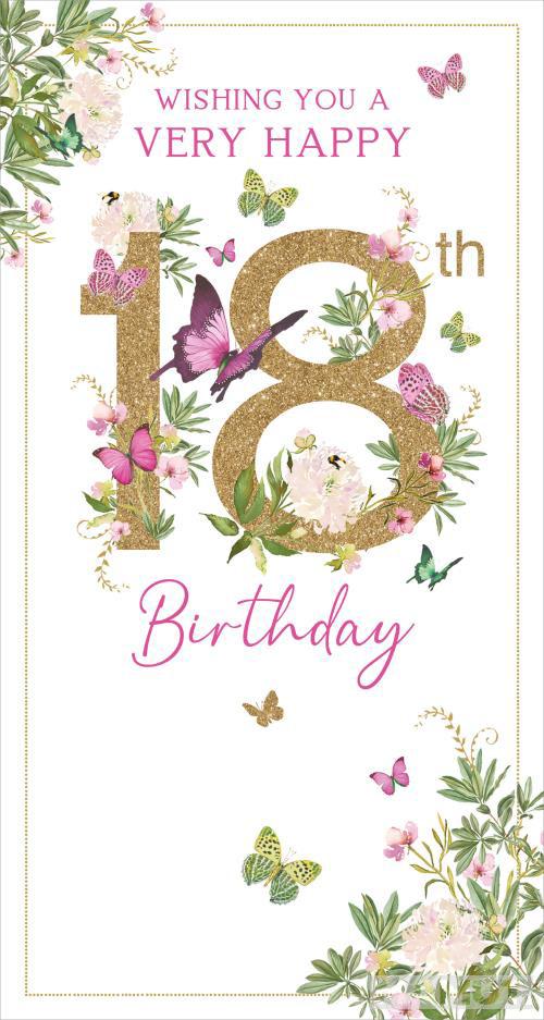Rođendanska čestitka za punoletstvo -18 BOTANICA 