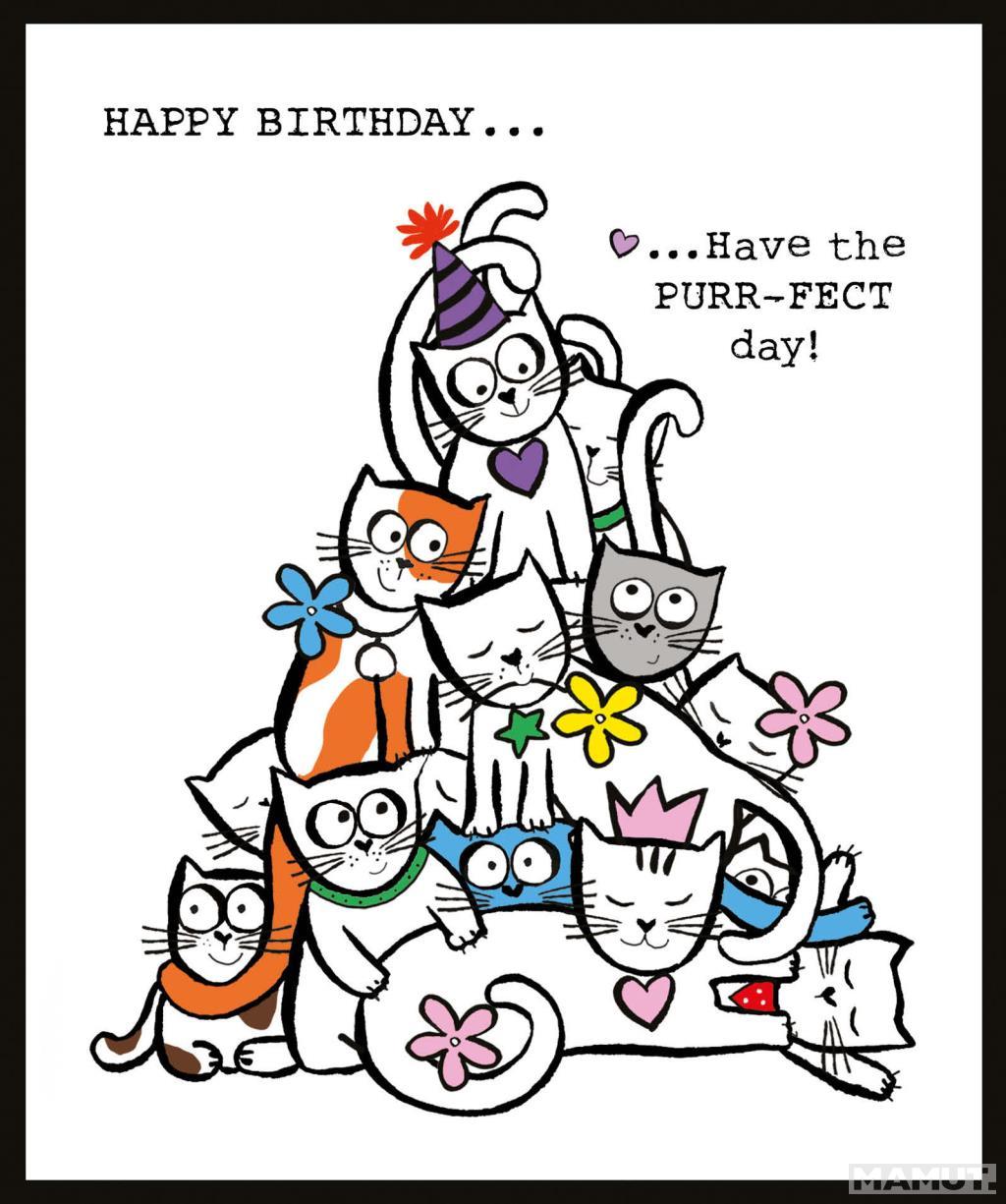 Rođendanska čestitka PURRFECT CATS 