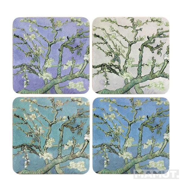 Set četiri plutana podmetača za čaše ALMOND BLOSSOM 