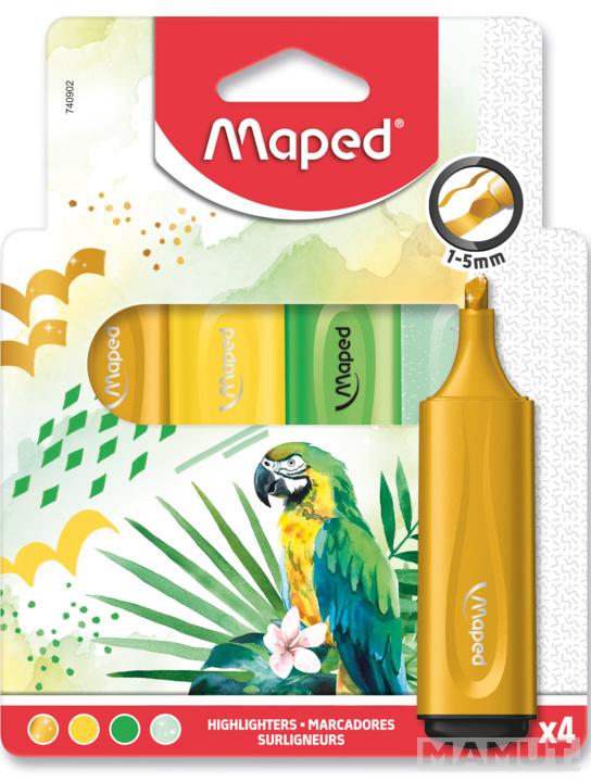 MAPED TEXT MARKER FLUO PEP'S 1/4 SET 