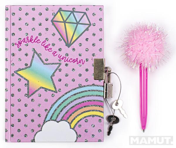 Dnevnik sa katancem I olovkom SPARKE LIKE A UNICORN 