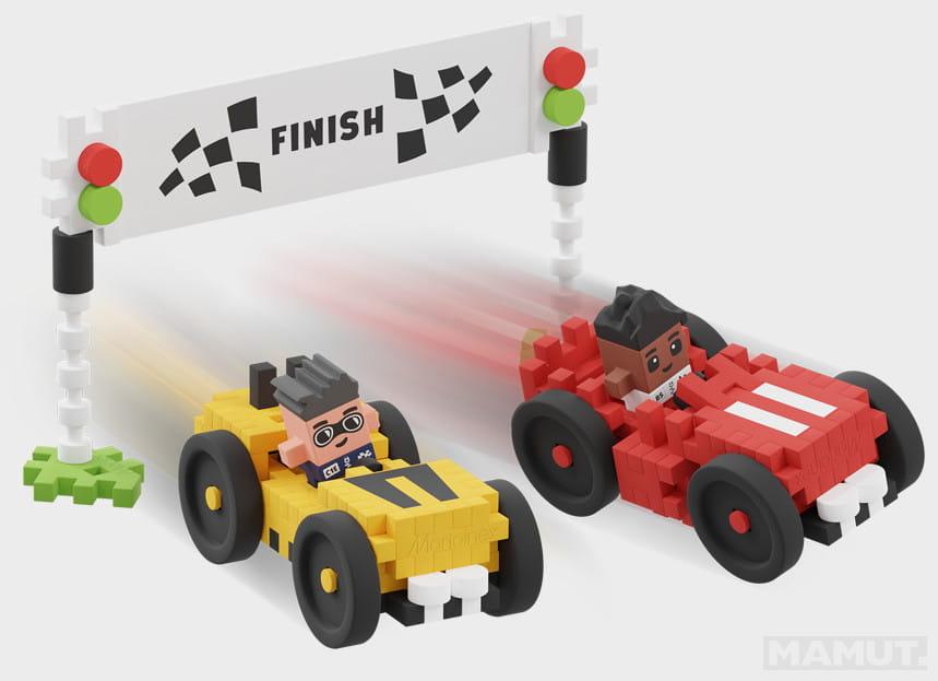 Kocke za slaganje TRKA -  80kom 