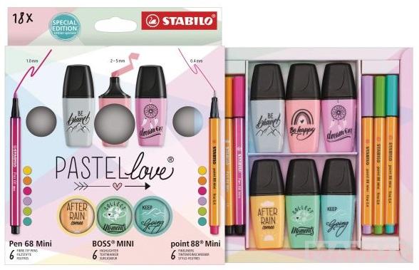 Signiri STABILO BOSS - pastelni set 