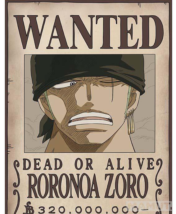 Set od dva postera ONE PIECE WANTED ZORO & SANJI 