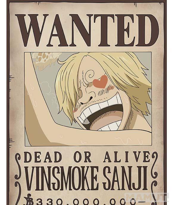 Set od dva postera ONE PIECE WANTED ZORO & SANJI 