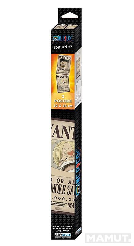 Set od dva postera ONE PIECE WANTED ZORO & SANJI 