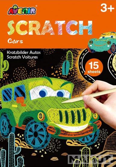 Kreativni set MINI SCRATCH BOOK - AUTOMOBILI 