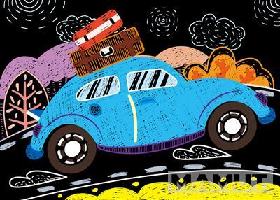 Kreativni set MINI SCRATCH BOOK - AUTOMOBILI 